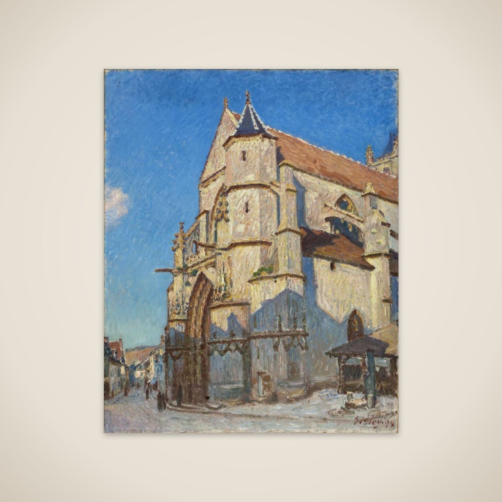 L'Eglise de Moret (le soir) unframed print