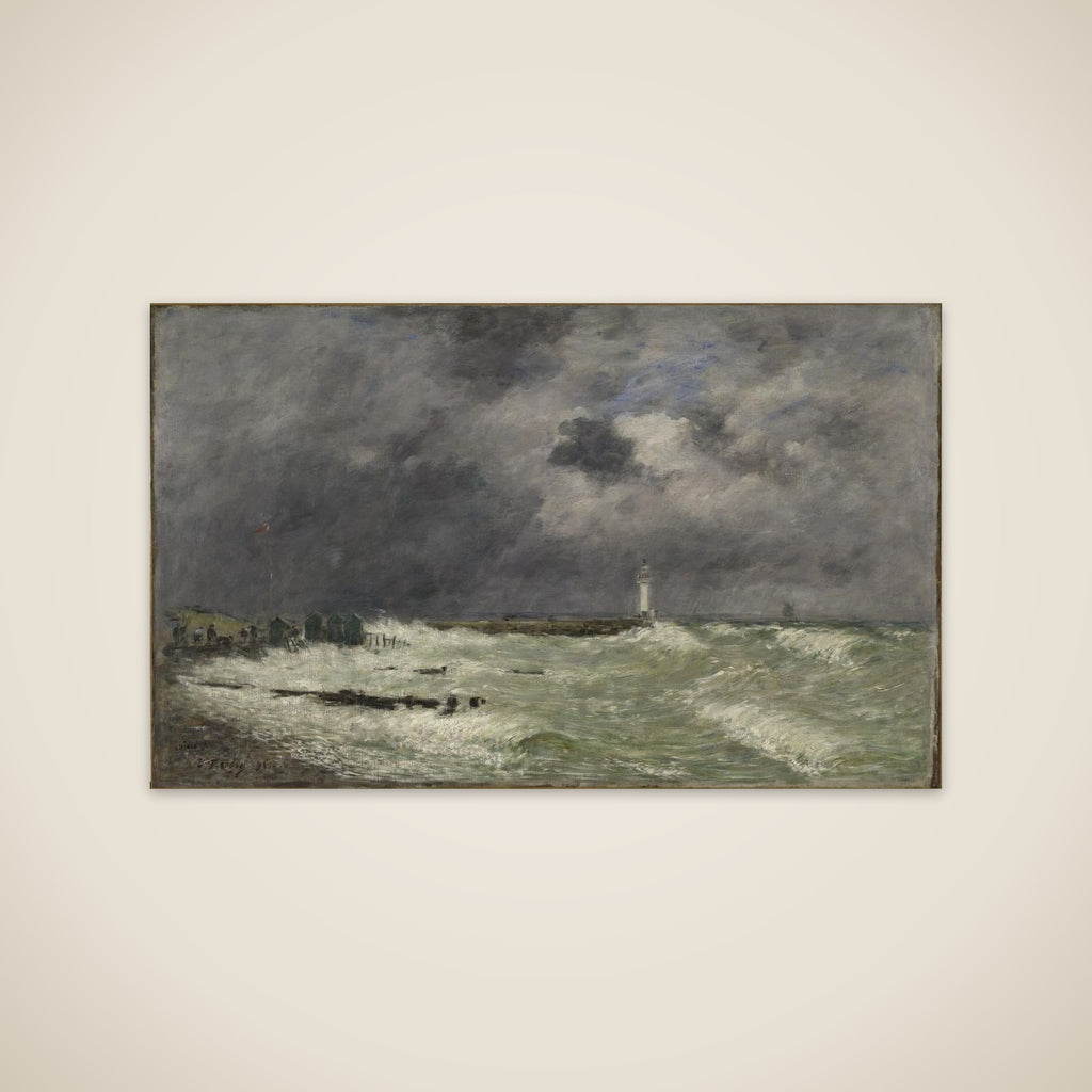 Coup de vent devant Frascati, Le Havre unframed print