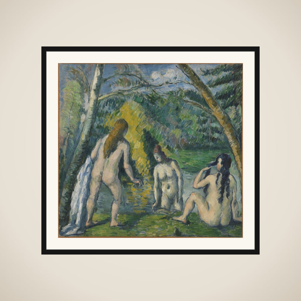 Trois baigneuses framed