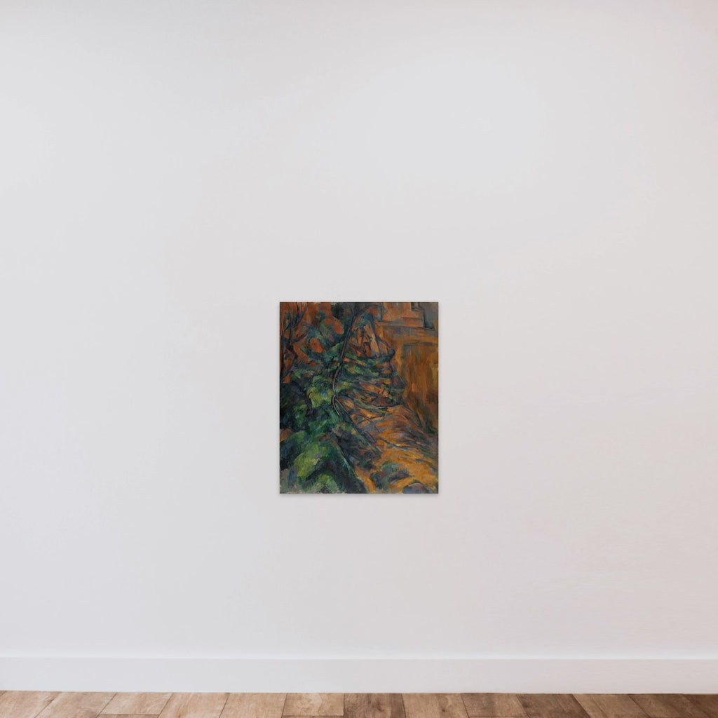 Rochers et branches à Bibémus unframed — shown to scale