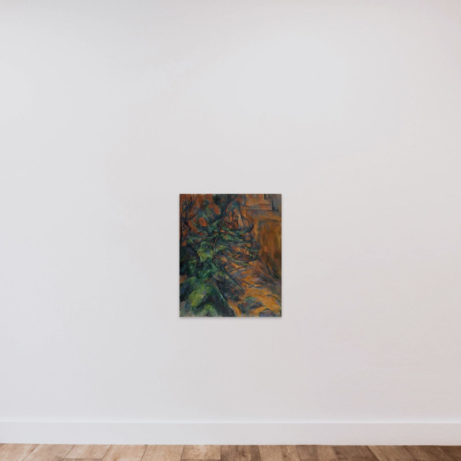 Rochers et branches à Bibémus unframed — shown to scale