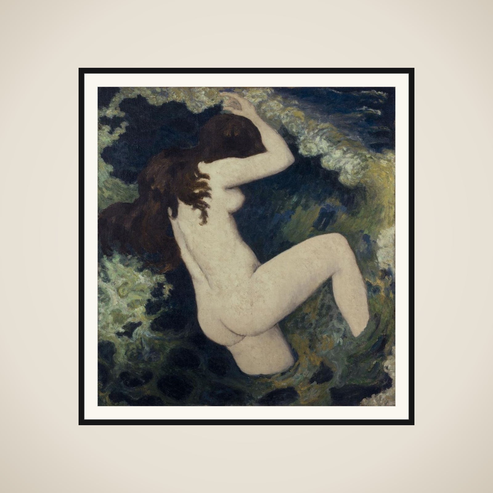 La vague framed