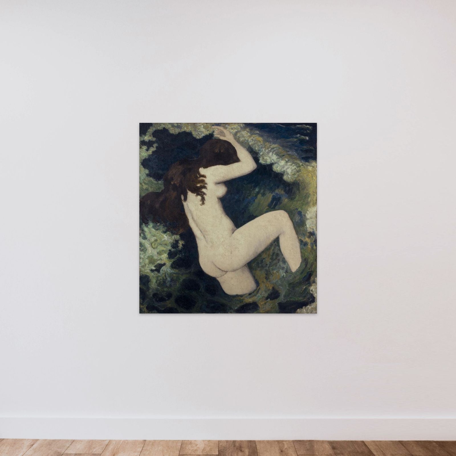 La vague unframed — shown to scale