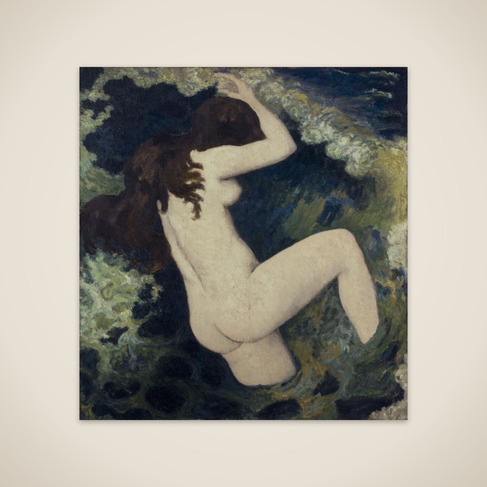La vague unframed print