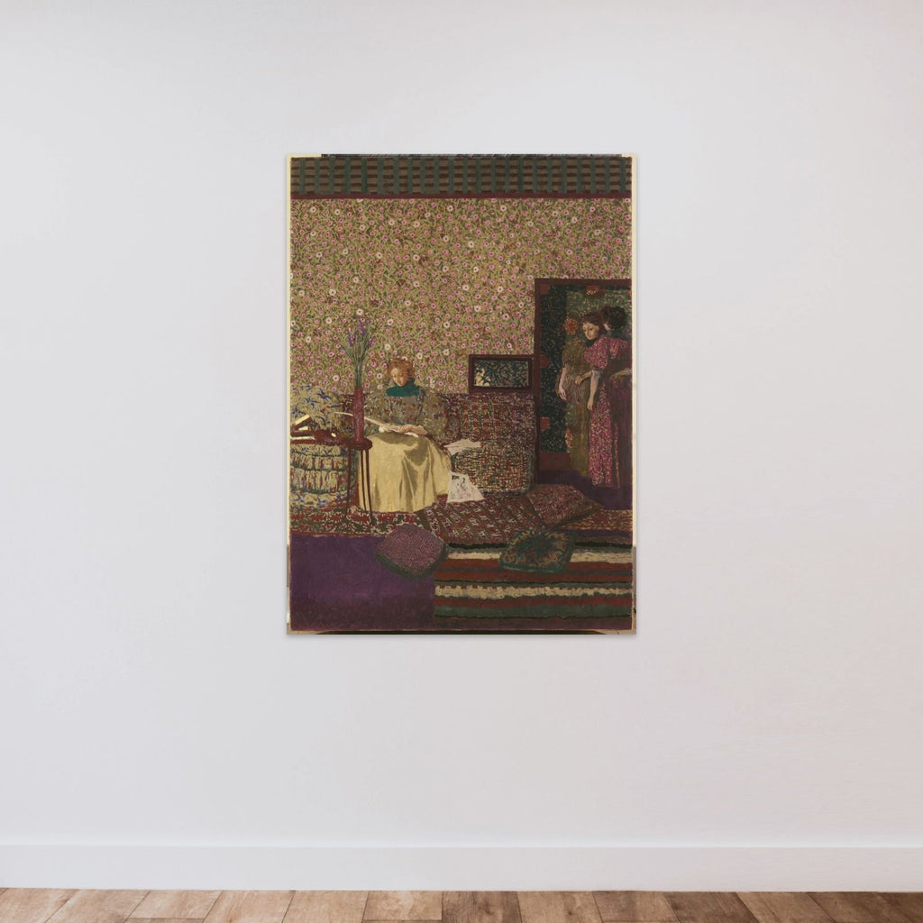 Personnages dans un intérieur. L'intimité unframed — shown to scale