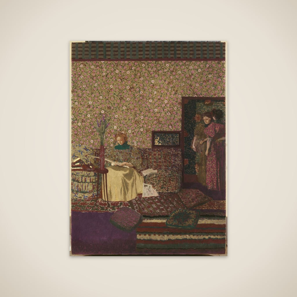 Personnages dans un intérieur. L'intimité unframed print