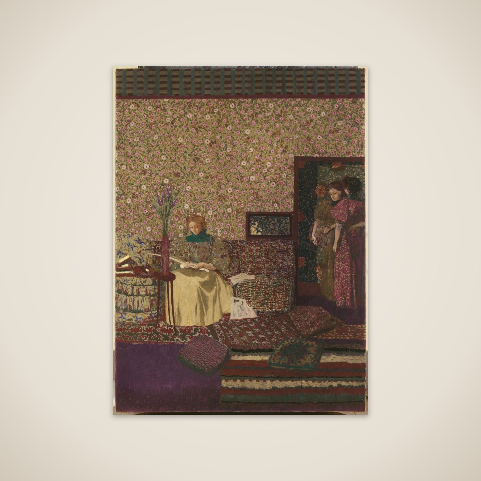 Personnages dans un intérieur. L'intimité unframed print
