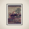 Personnages dans un intérieur. La musique framed