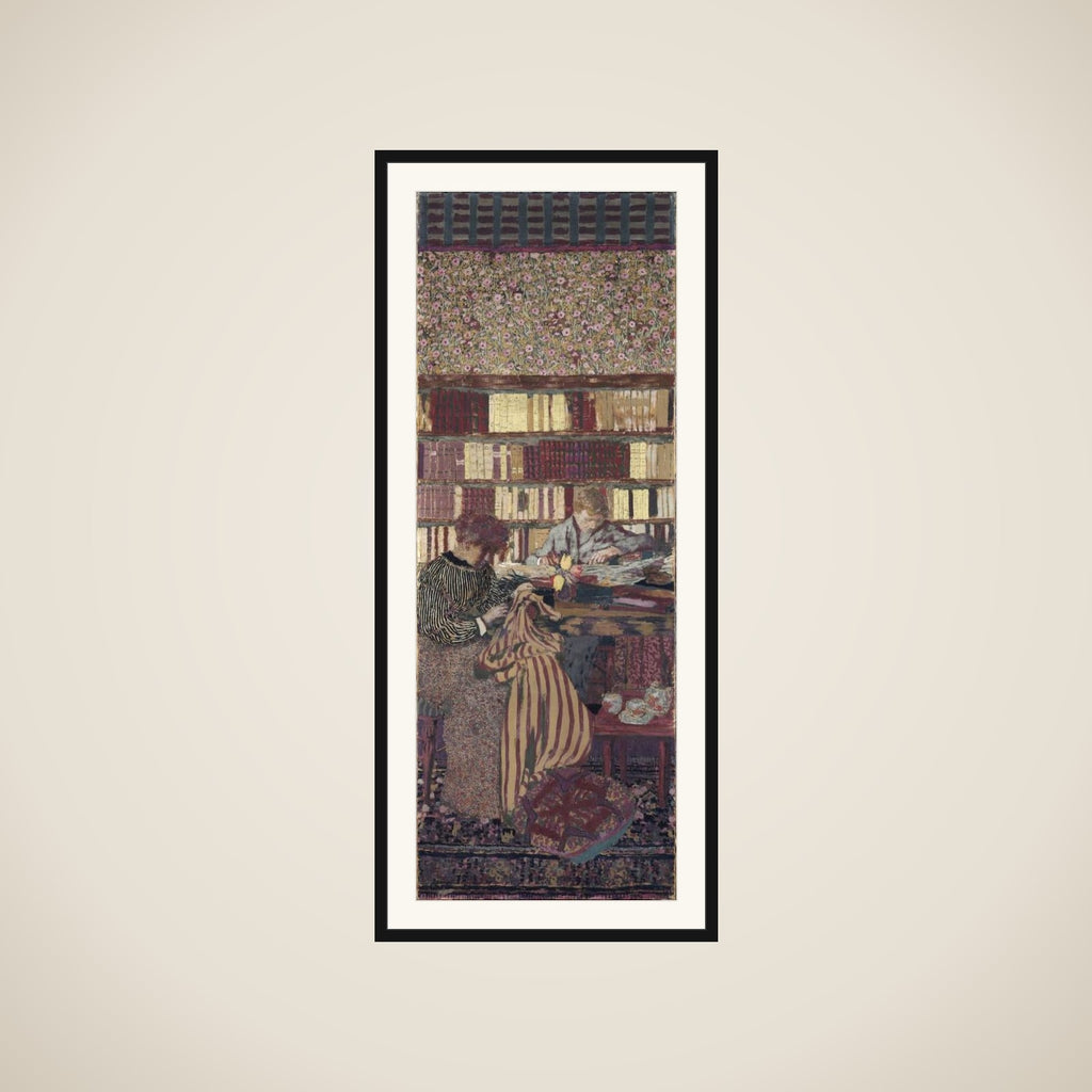 Personnages dans un intérieur. Le travail framed