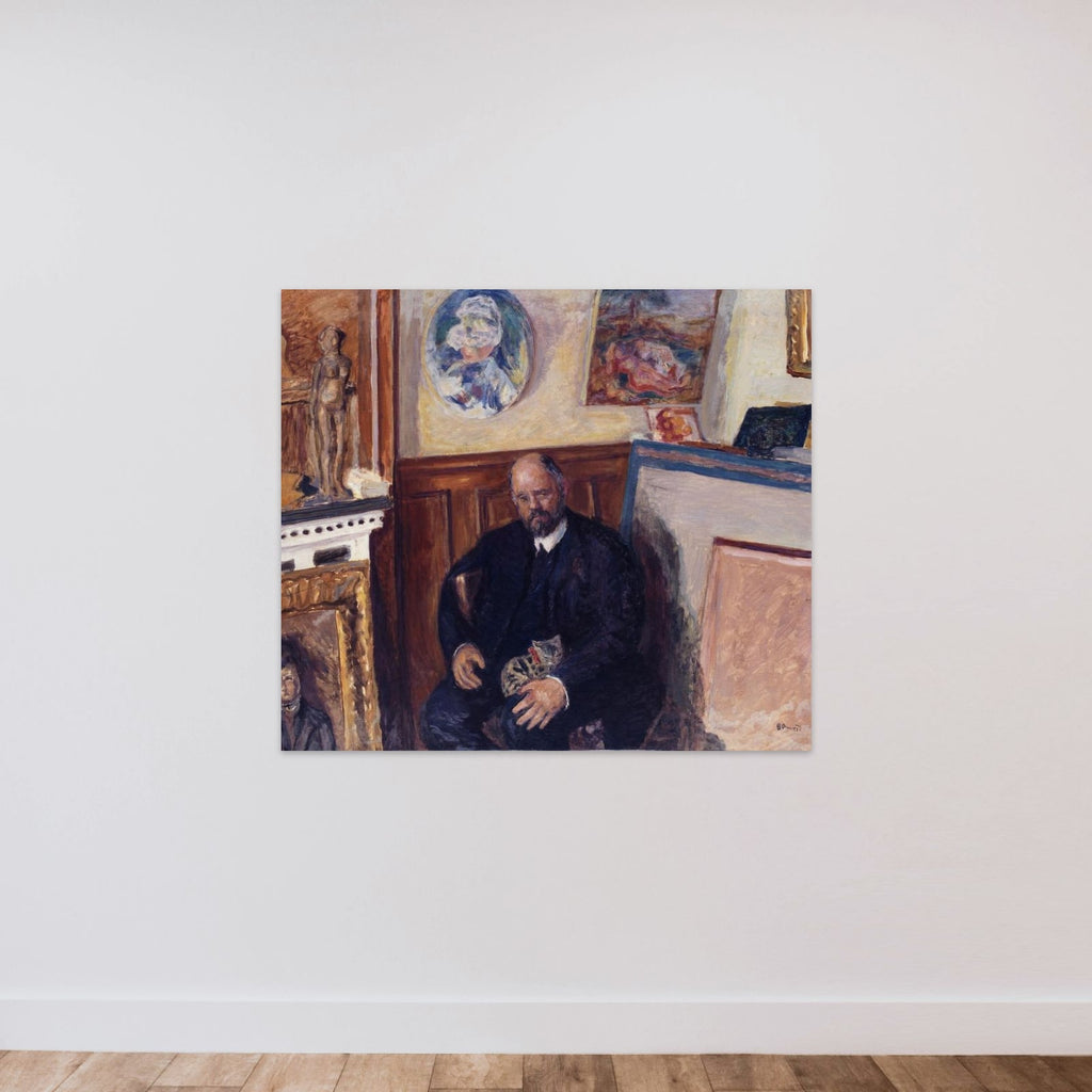 Portrait d'Ambroise Vollard au chat unframed — shown to scale