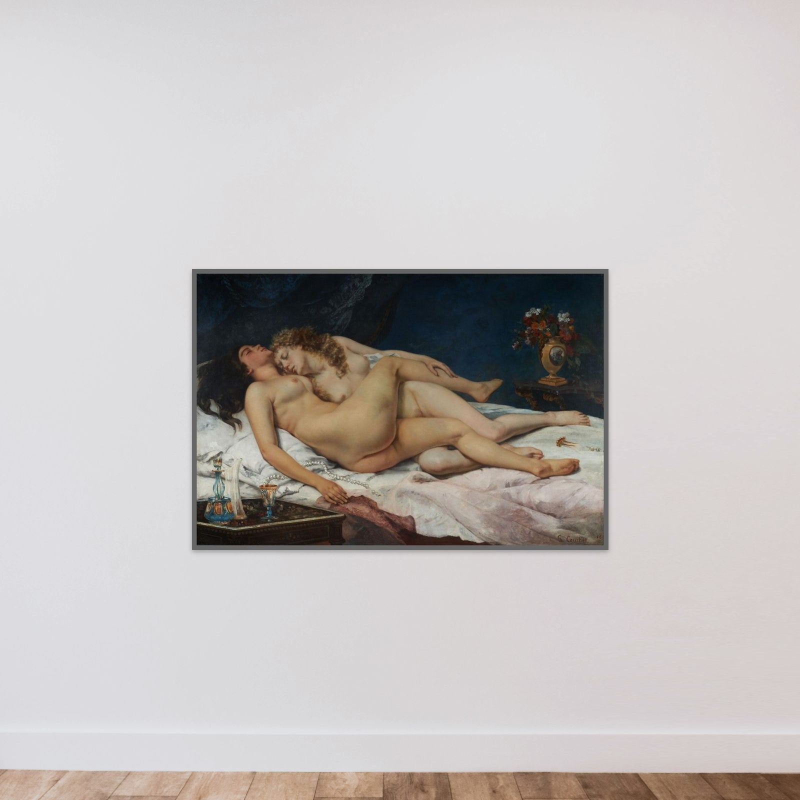 Le sommeil unframed — shown to scale