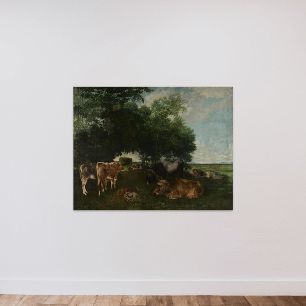 La sieste pendant la saison des foins unframed — shown to scale