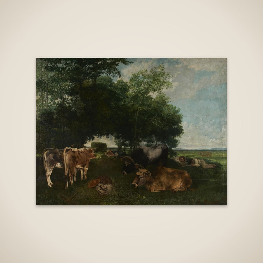 La sieste pendant la saison des foins unframed print