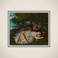 Les demoiselles des bords de la Seine (été) framed