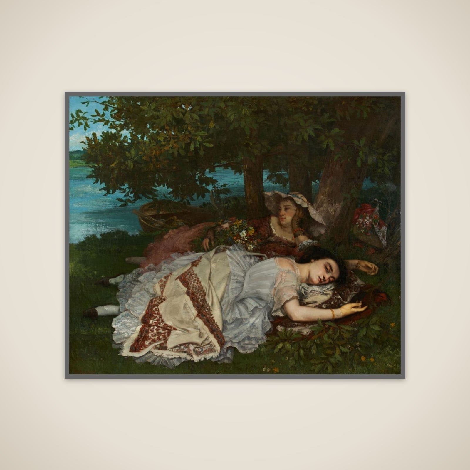 Les demoiselles des bords de la Seine (été) unframed print