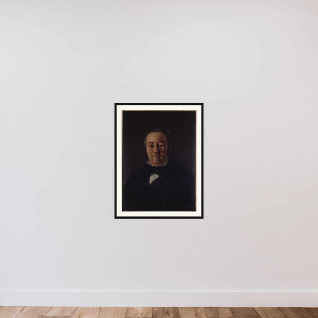 Portrait de Monsieur Corbinaud framed — shown to scale