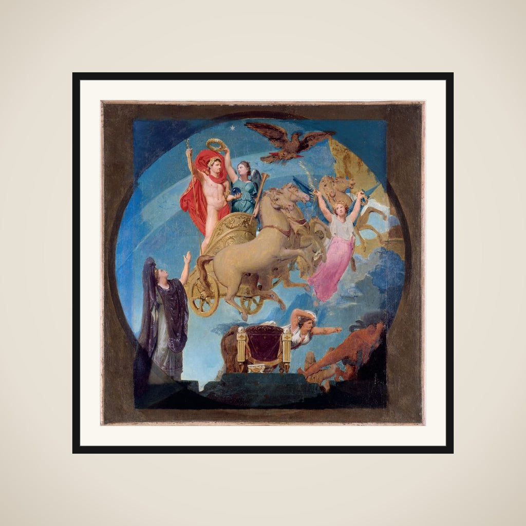 Esquisse pour l'Hôtel de Ville de Paris : Apothéose de Napoléon Ier framed
