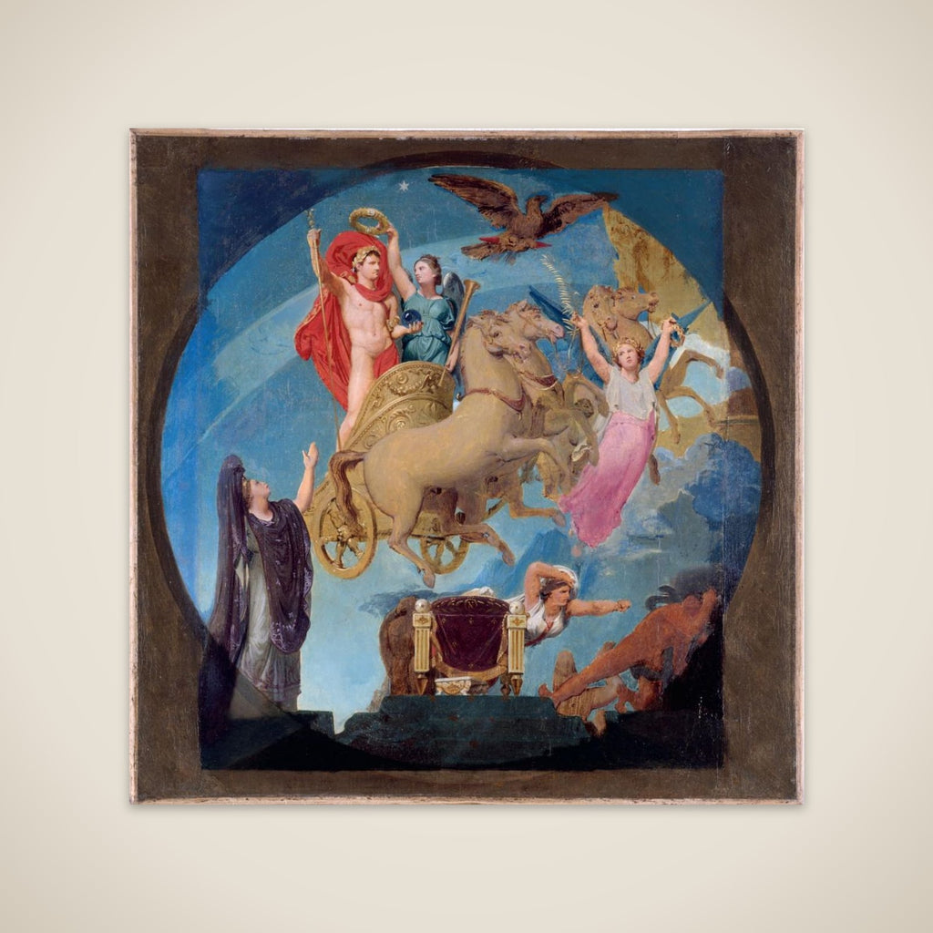 Esquisse pour l'Hôtel de Ville de Paris : Apothéose de Napoléon Ier unframed print