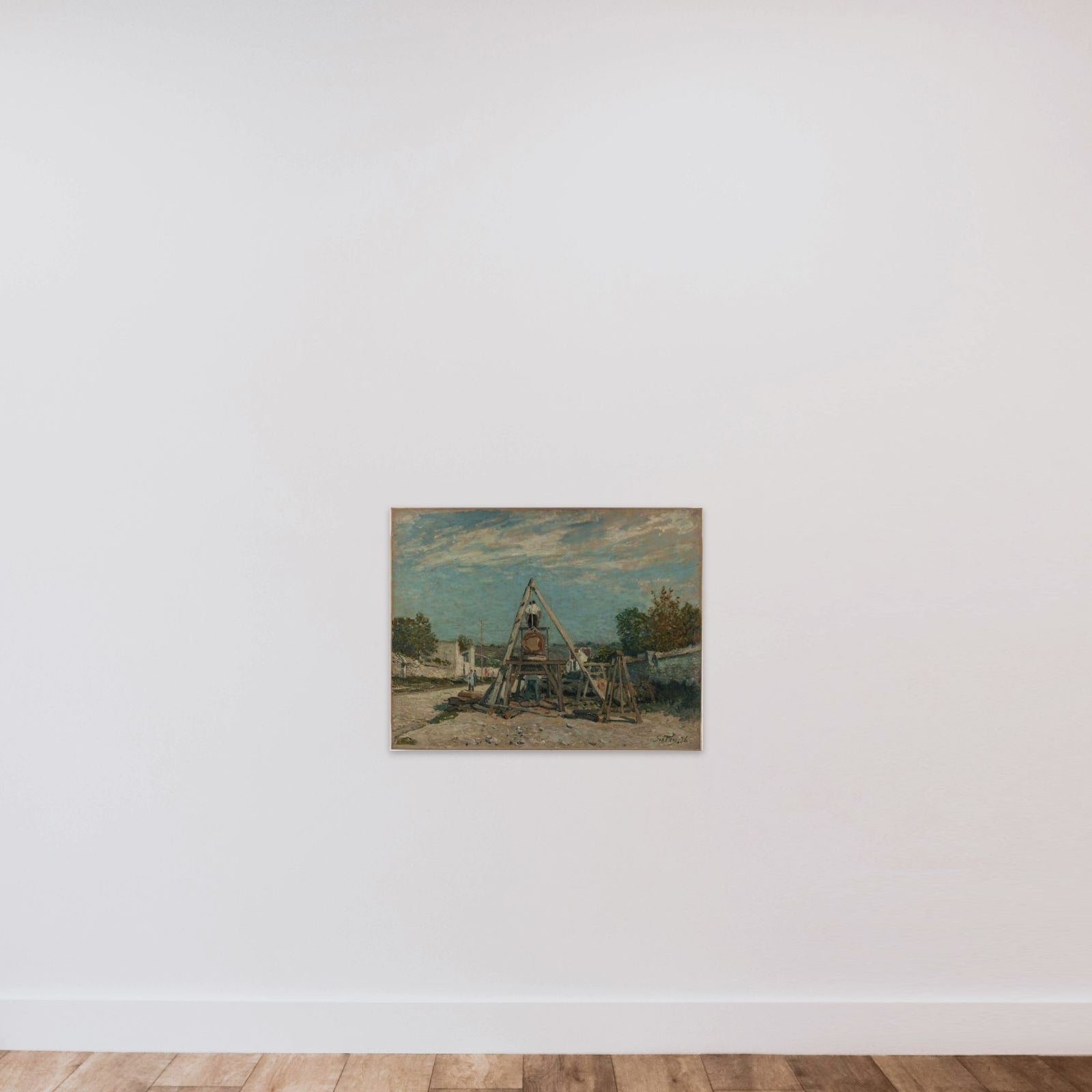 Les scieurs de long unframed — shown to scale