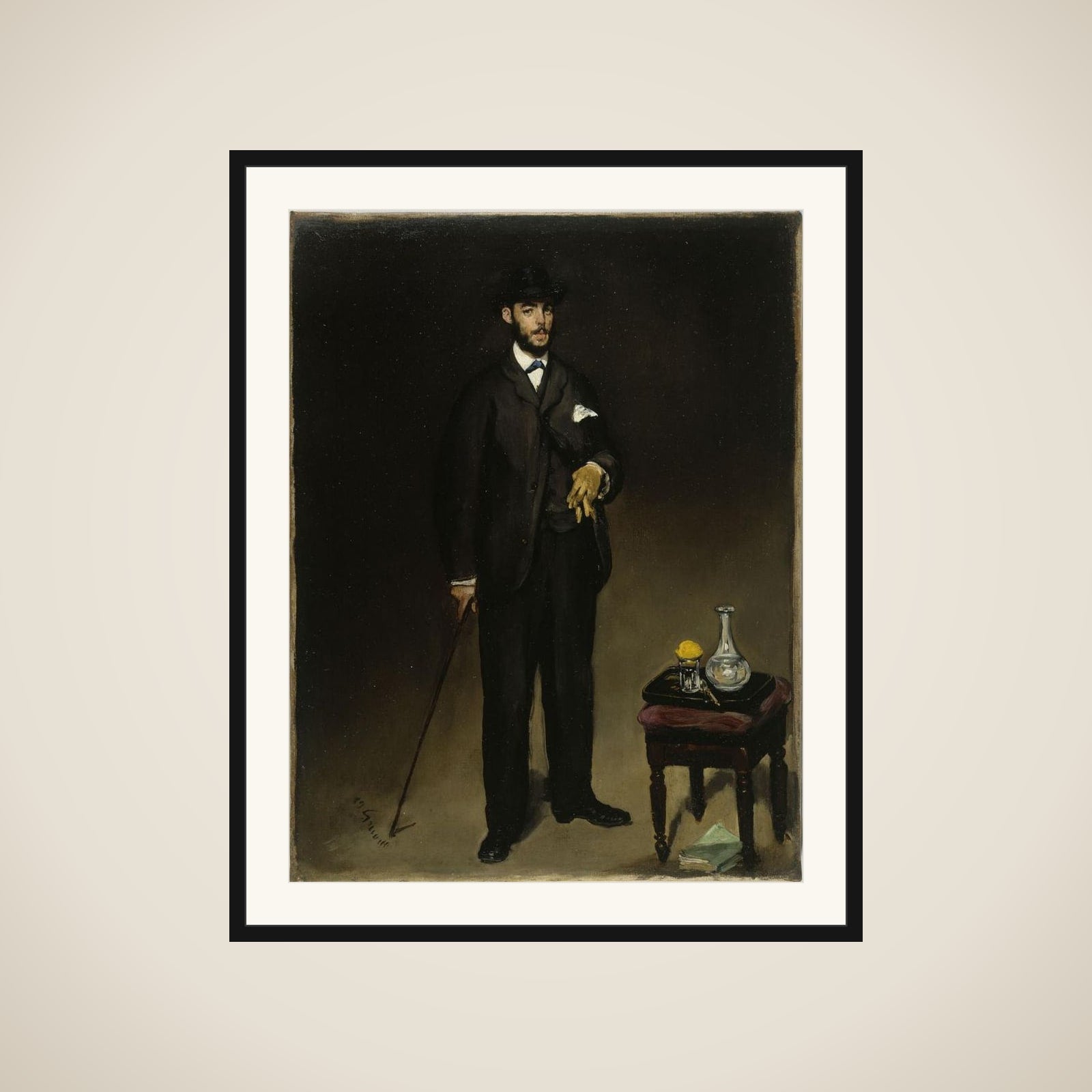 Portrait de Théodore Duret framed