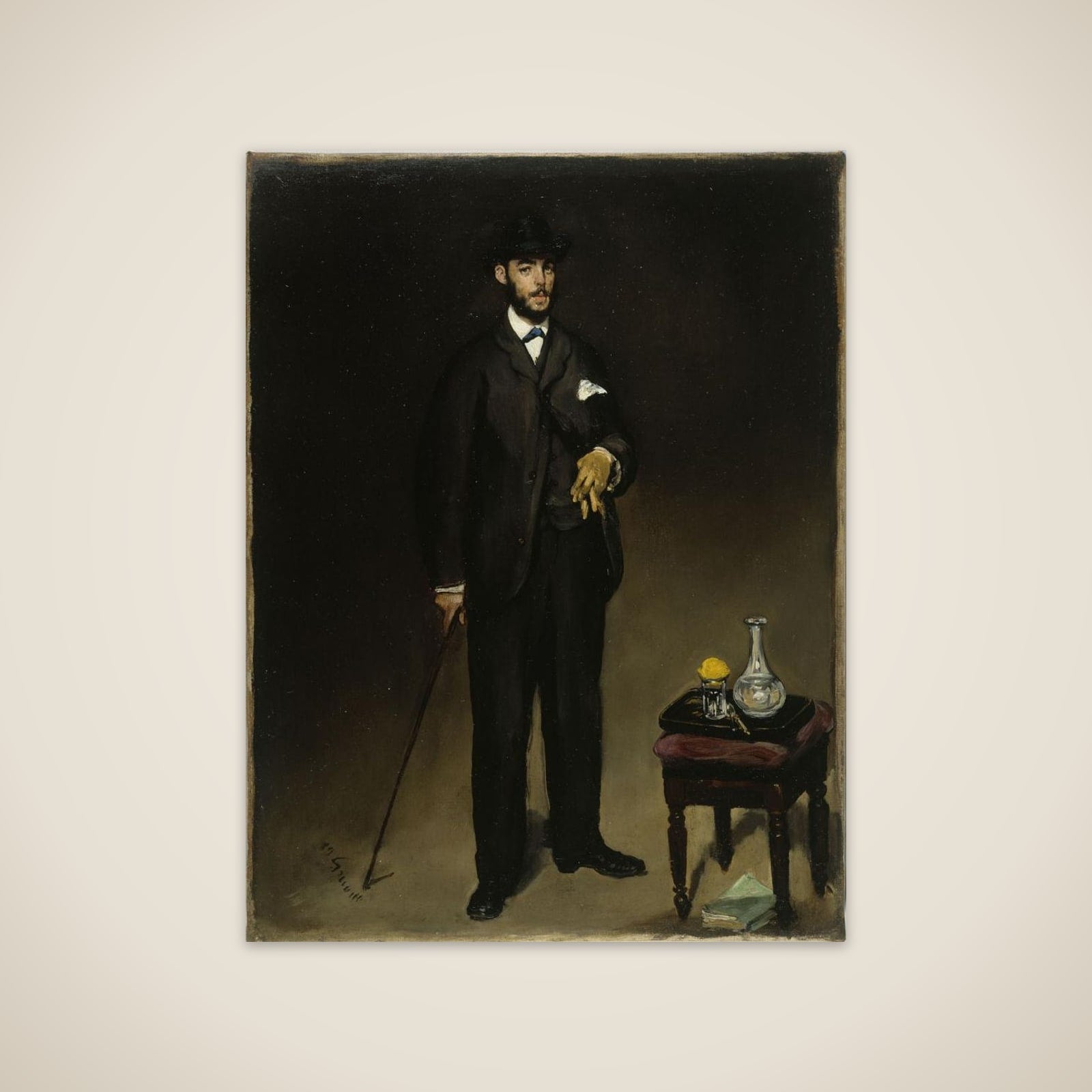 Portrait de Théodore Duret unframed print