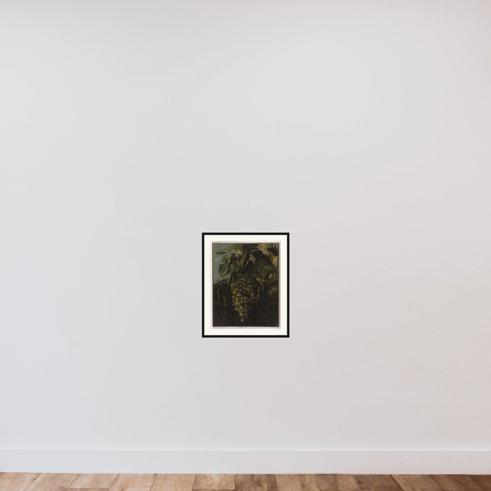 Grappe de raisins framed — shown to scale