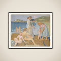 Baigneuses à Perros-Guirec framed