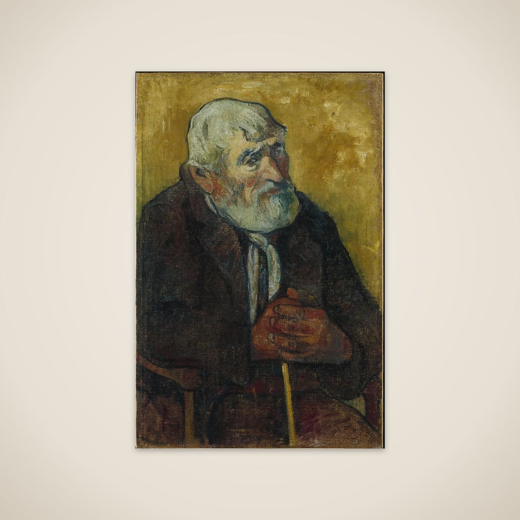 Vieil homme au bâton unframed print