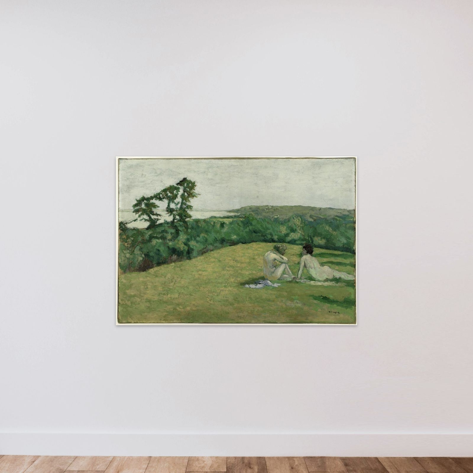 Devant la mer (Varengeville) unframed — shown to scale
