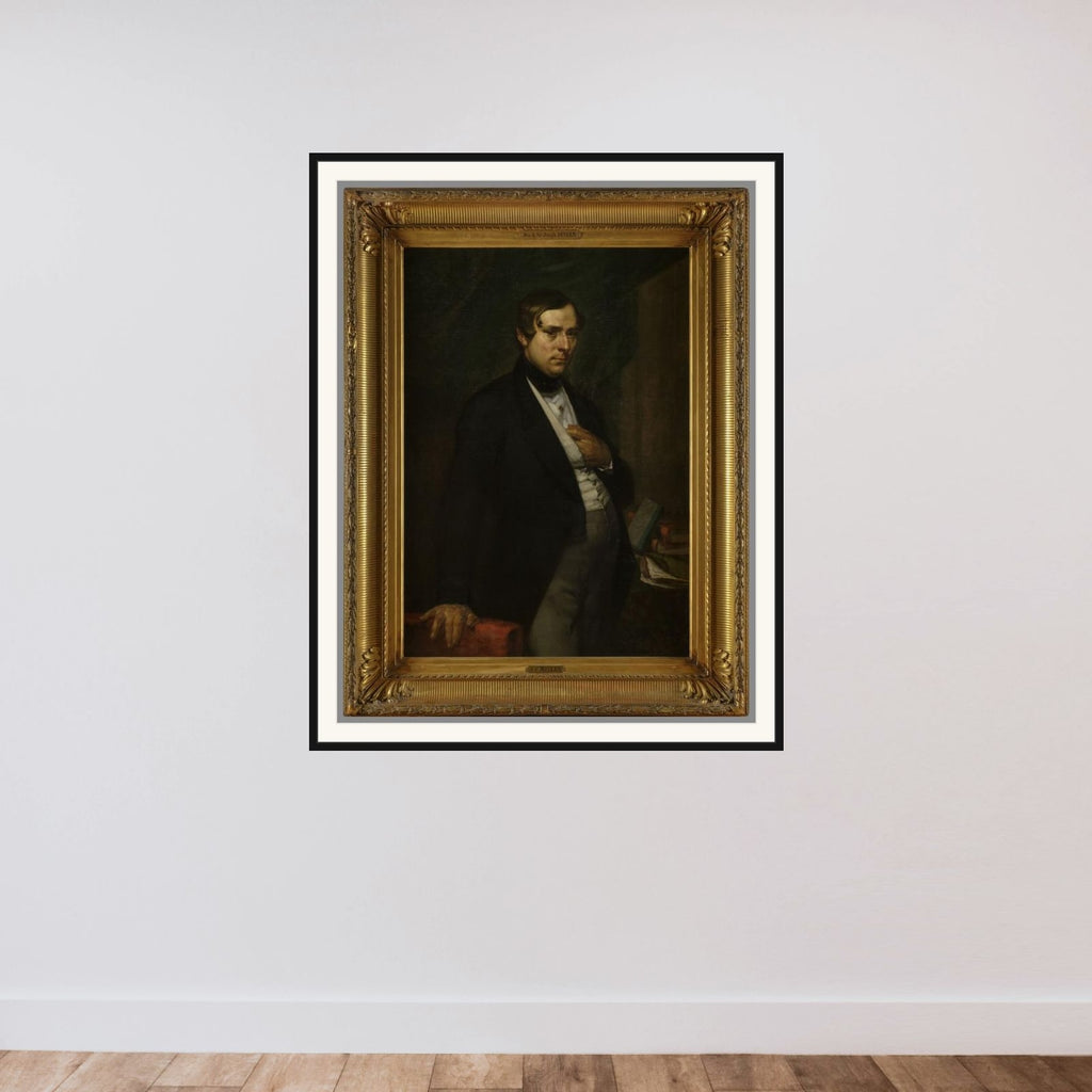 Portrait d'homme framed — shown to scale