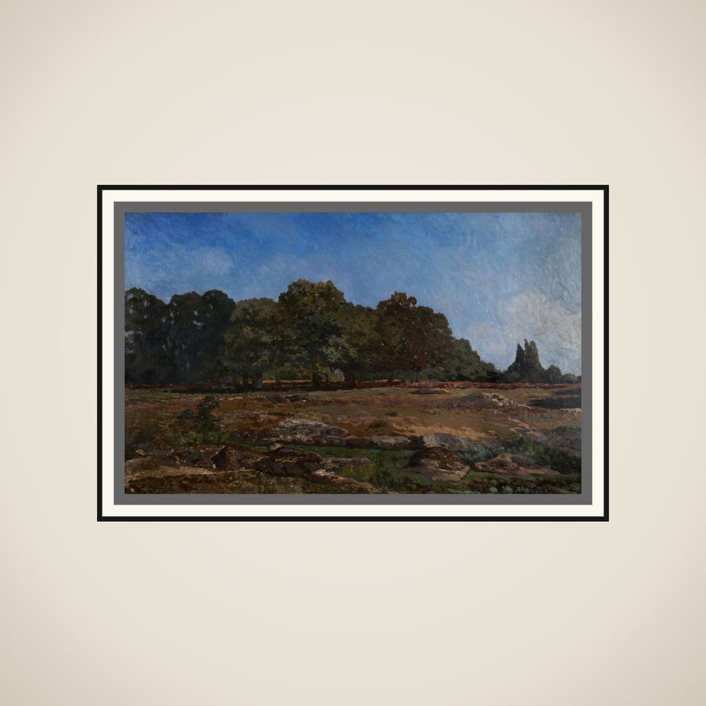 Lisière de la forêt de Fontainebleau framed