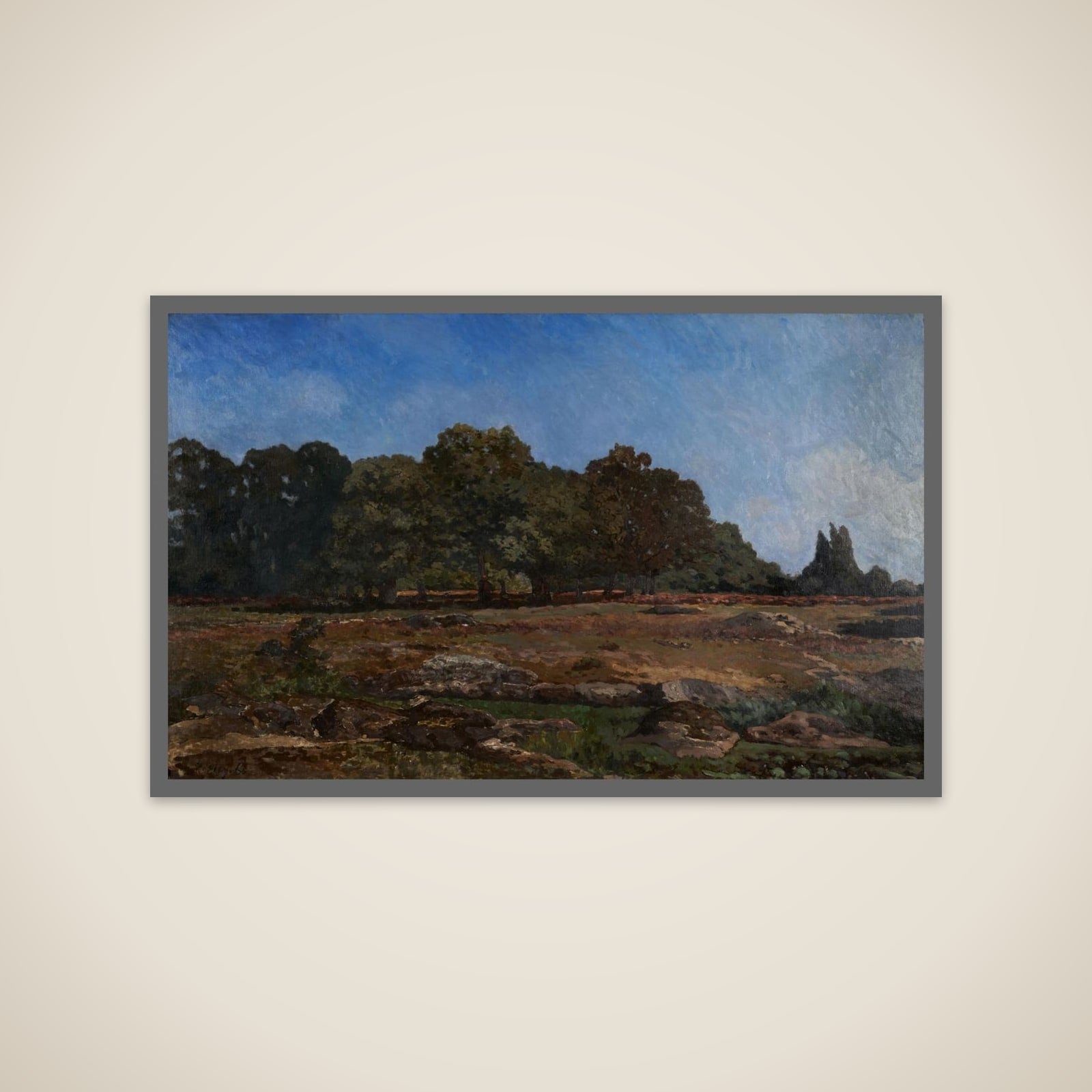 Lisière de la forêt de Fontainebleau unframed print
