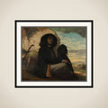 Autoportrait dit Courbet au chien noir framed