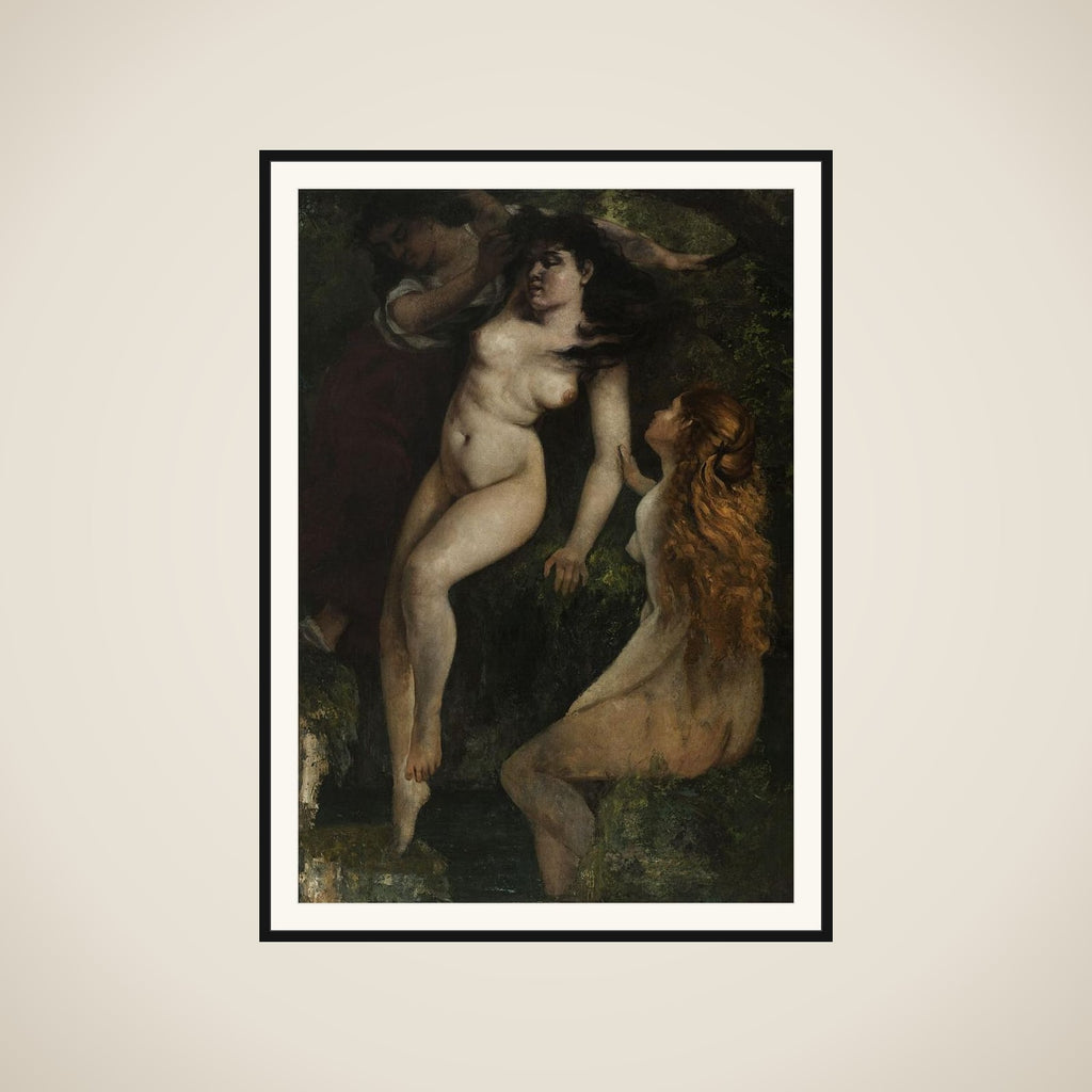Trois baigneuses framed