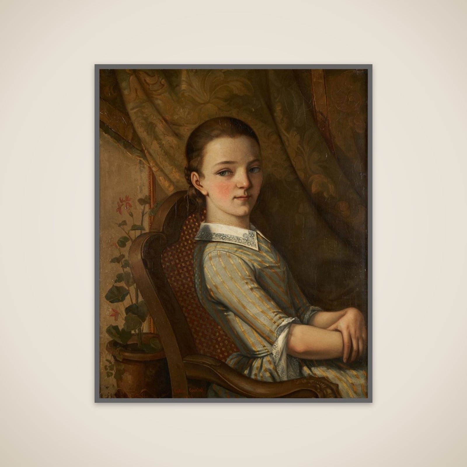 Portrait de Juliette Courbet unframed print