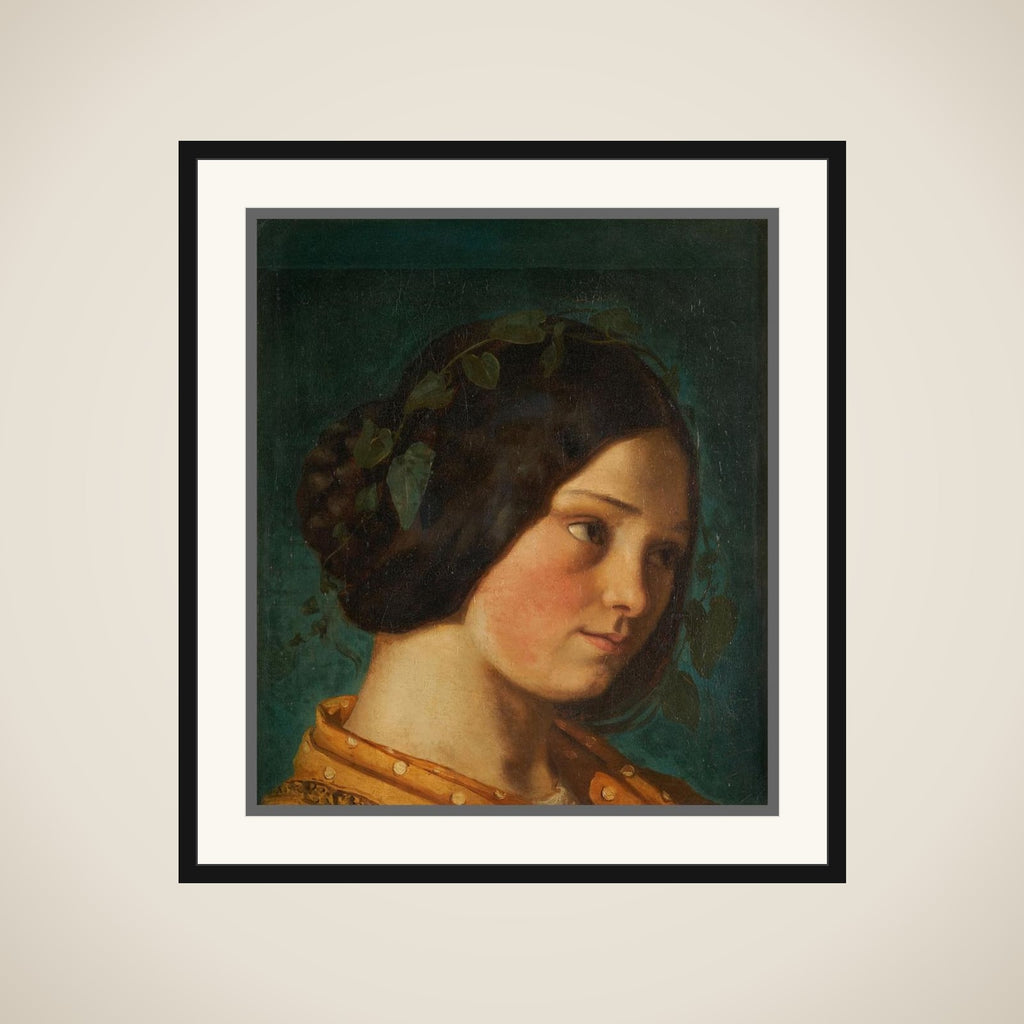 Portrait de Zélie Courbet framed