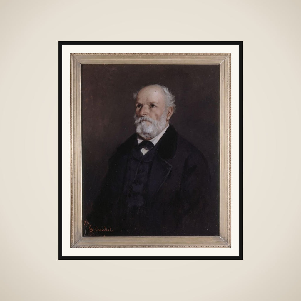 Portrait de Régis Courbet, père de l'artiste framed