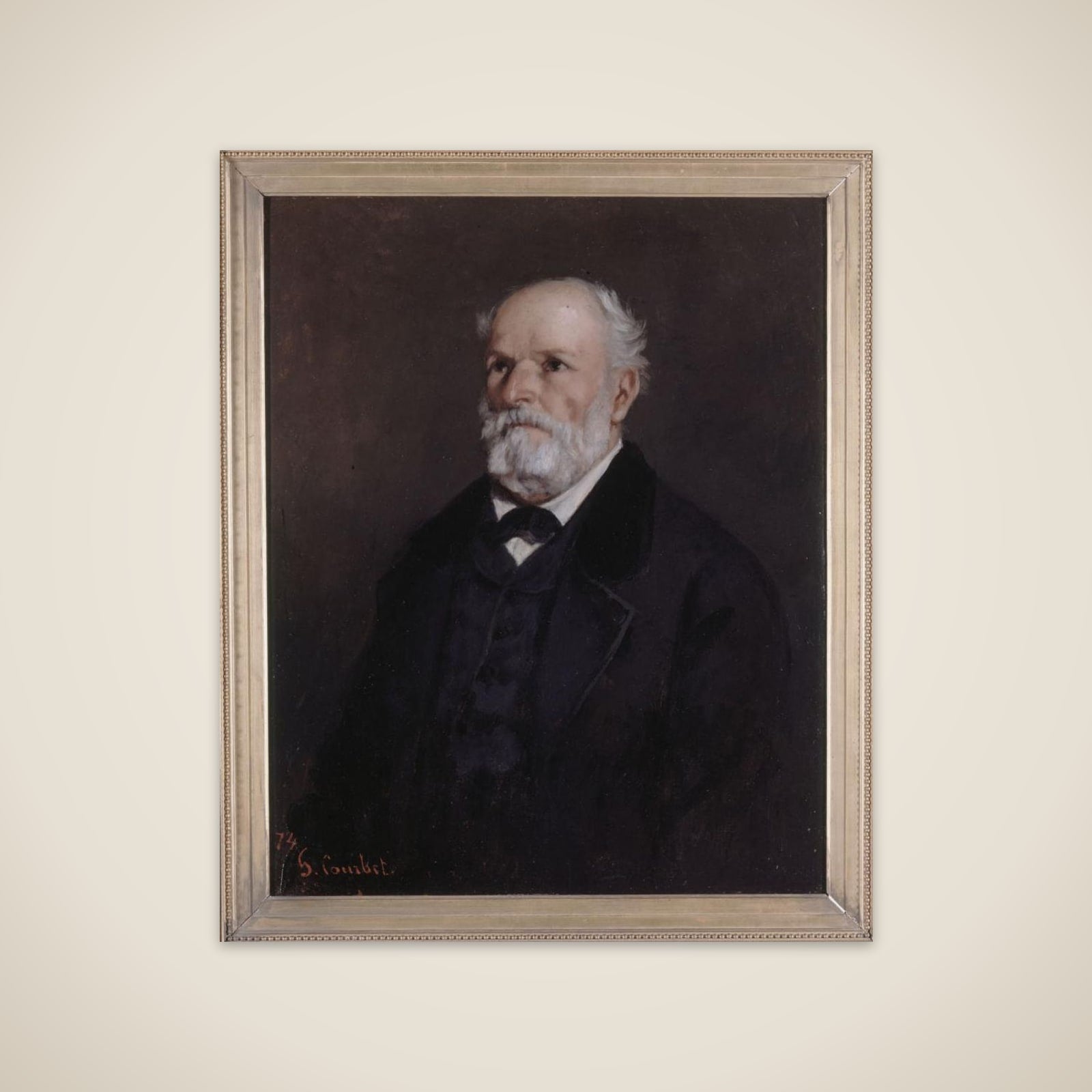 Portrait de Régis Courbet, père de l'artiste unframed print