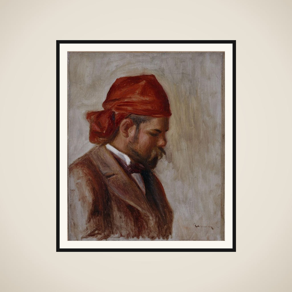 Portrait d'Ambroise Vollard au foulard rouge framed