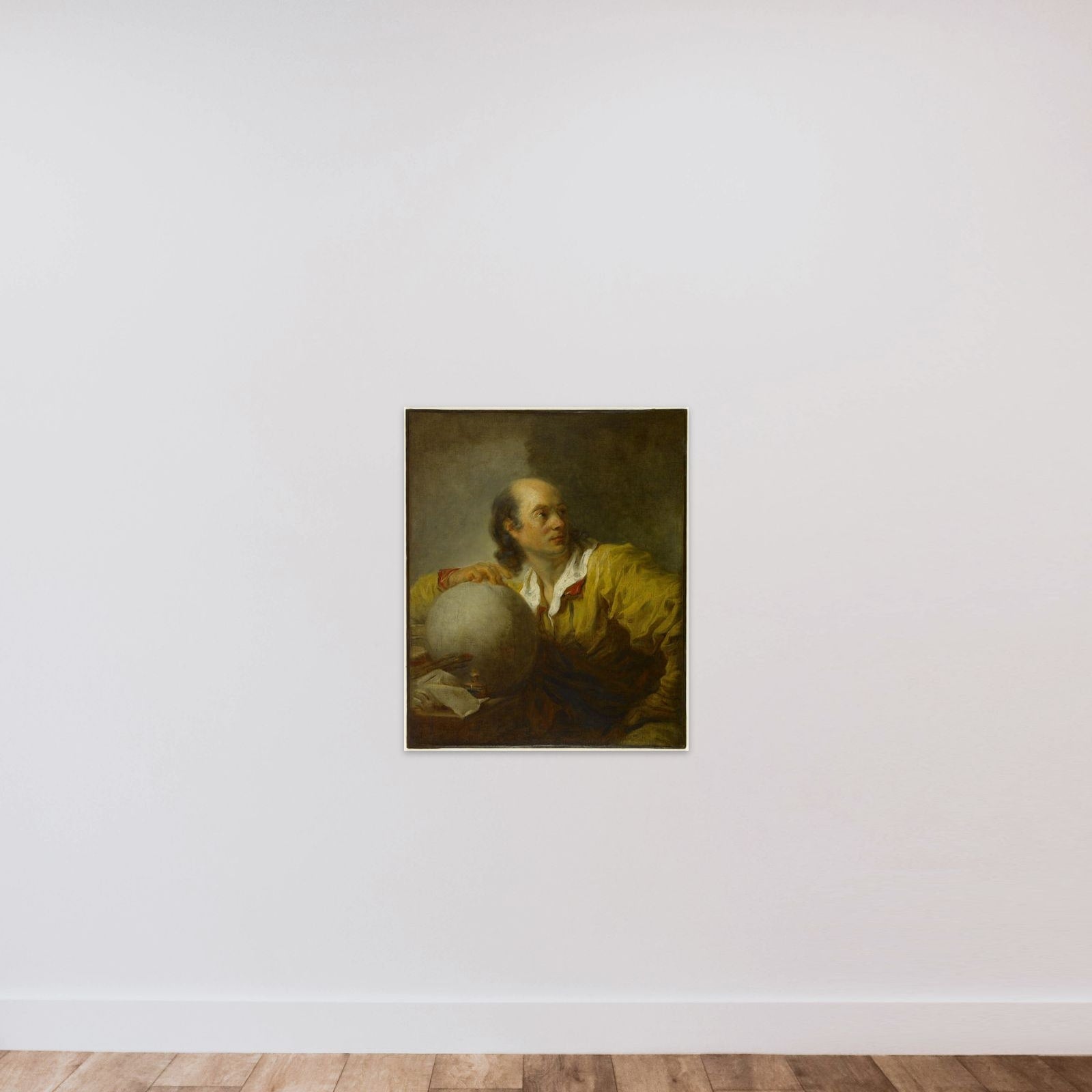 Jérôme de La Lande (1732-1807) unframed — shown to scale