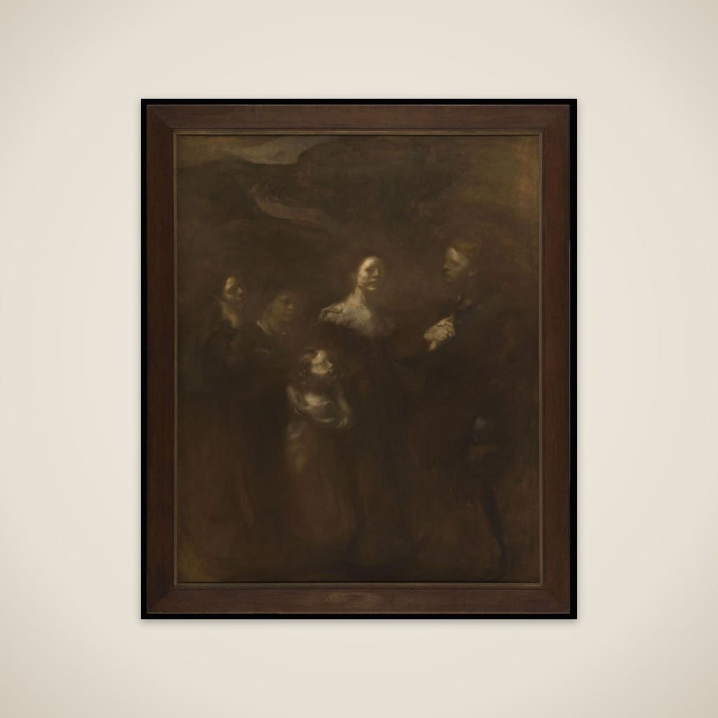 Les âges de la vie : les fiancés unframed print
