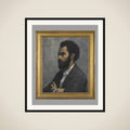 Portrait du peintre émailleur Alfred Garnier (1848-1908) framed