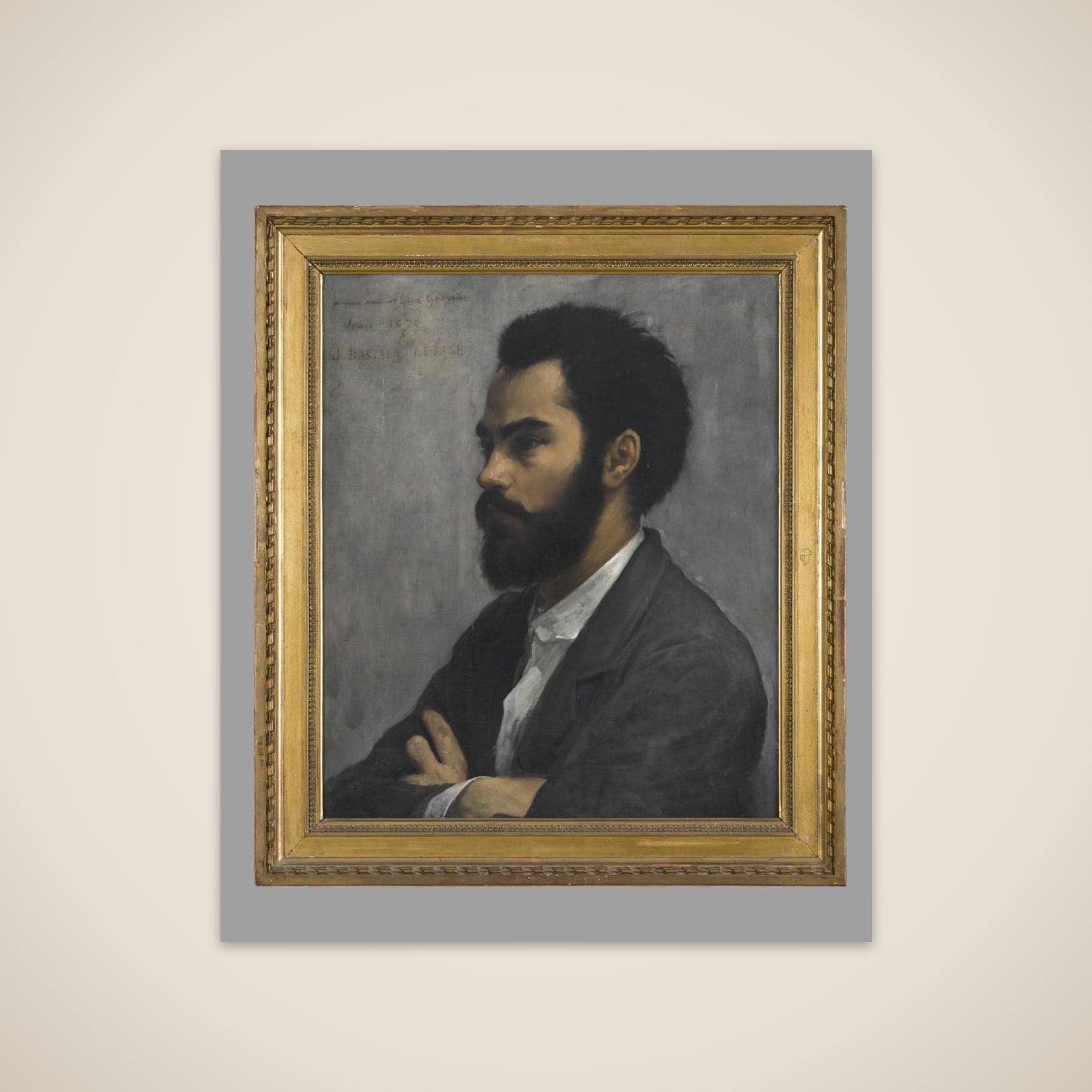 Portrait du peintre émailleur Alfred Garnier (1848-1908) unframed print