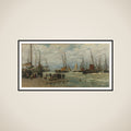 Fishing Pinks in Breaking Waves framed
