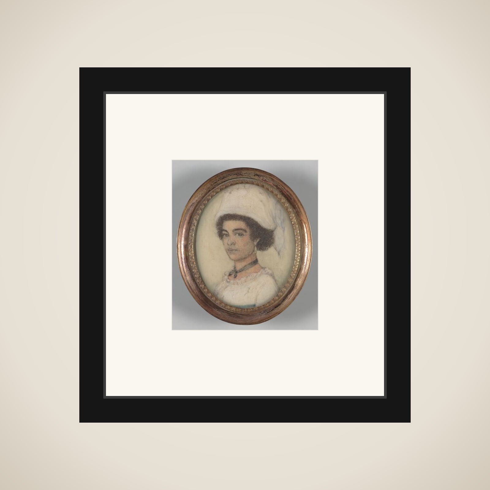 Portraits of Surinamese Girls framed