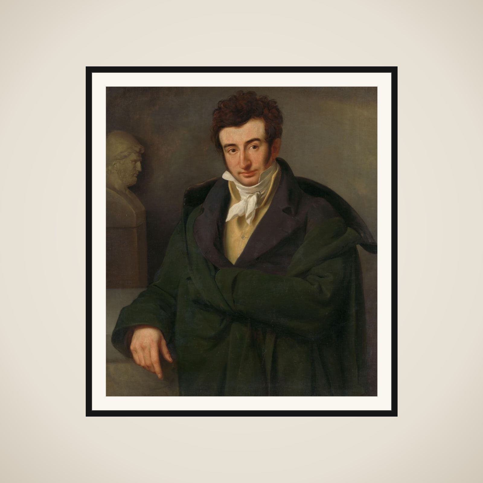 Portrait of Paulus Joseph Gabriël framed