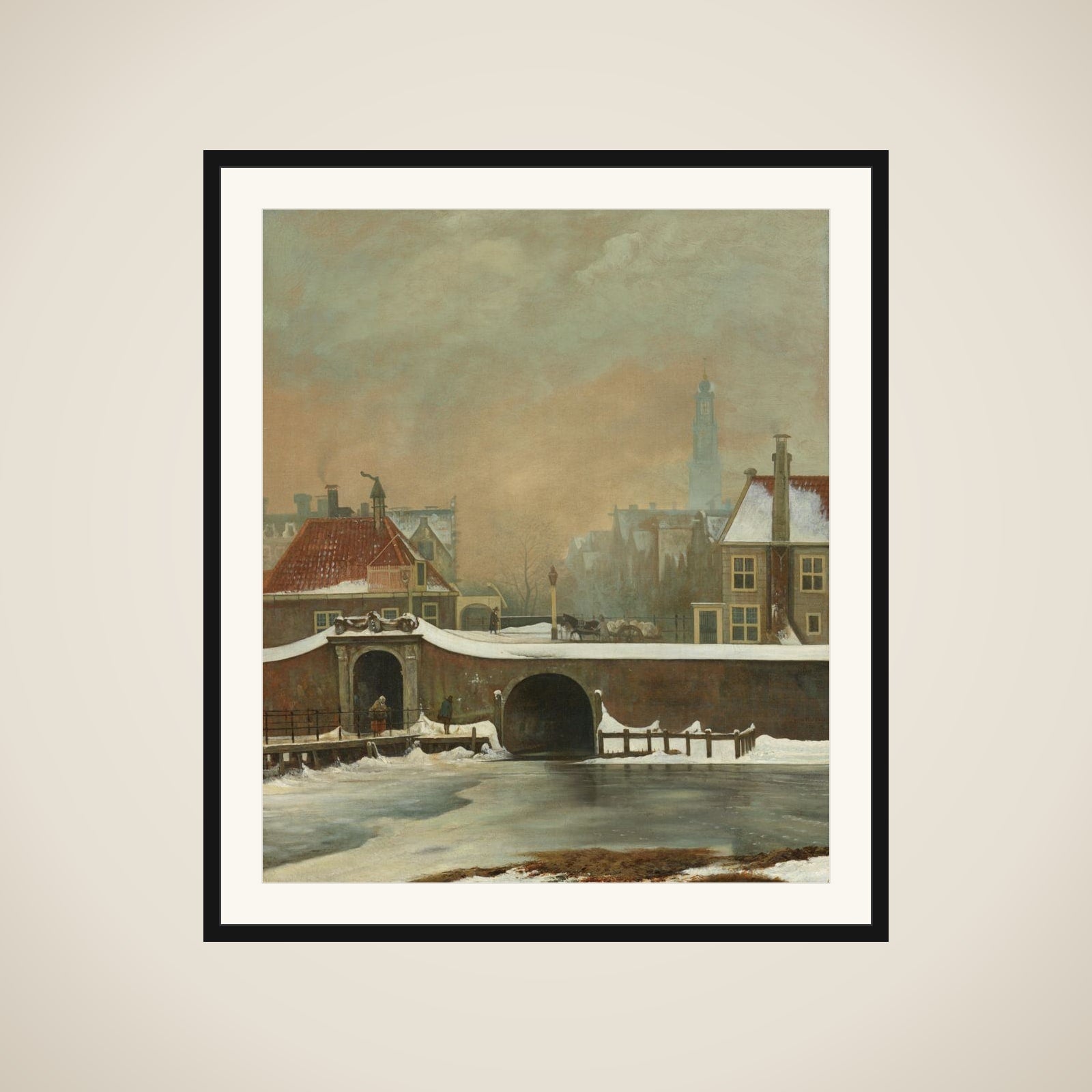 The Raampoortje in Amsterdam framed