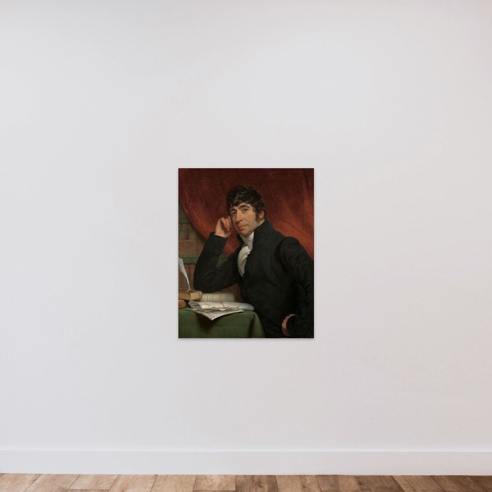 Willem Bilderdijk (1759-1831), Poet and Historian unframed — shown to scale