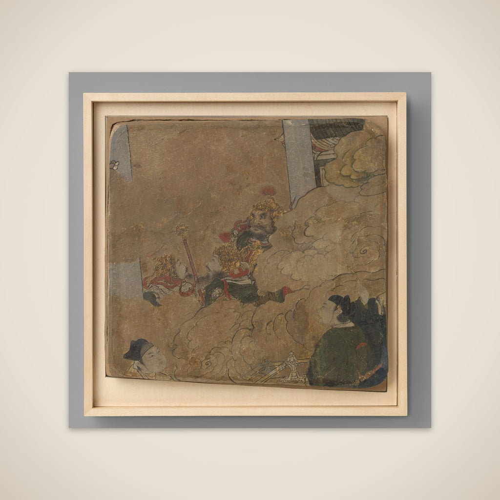 Fragment van een muurschildering unframed print