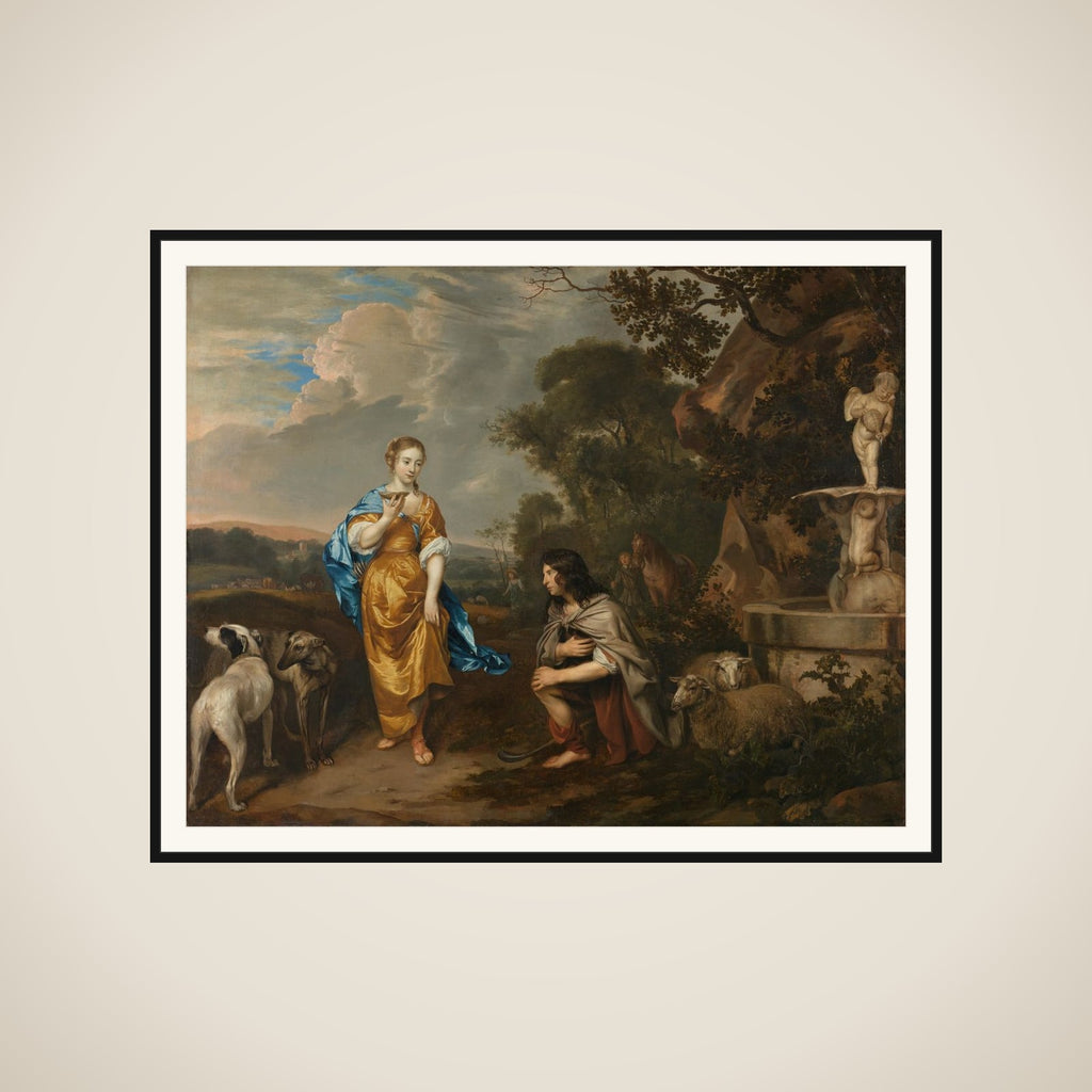 The Meeting of Granida and Daifilo framed